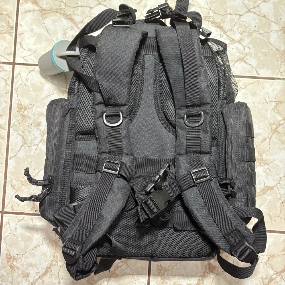 HSD HighSpeedDaddy Tactical Men's Backpack Baby Diaper Bag Black Veteran - Picture 2 of 4